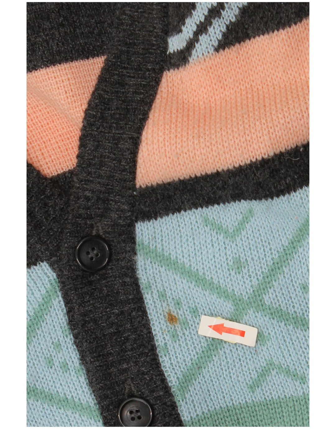 Ανδρικό πουλόβερ VINTAGE Ζακέτα IT 52/54 Μεγάλη πολύχρωμη Fair Isle