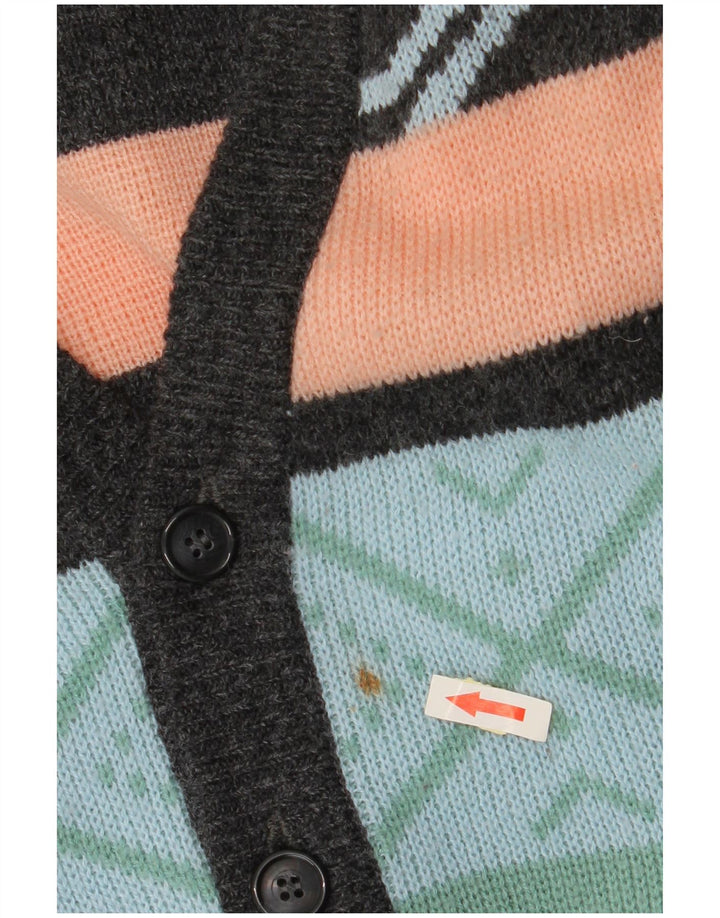 Ανδρικό πουλόβερ VINTAGE Ζακέτα IT 52/54 Μεγάλη πολύχρωμη Fair Isle