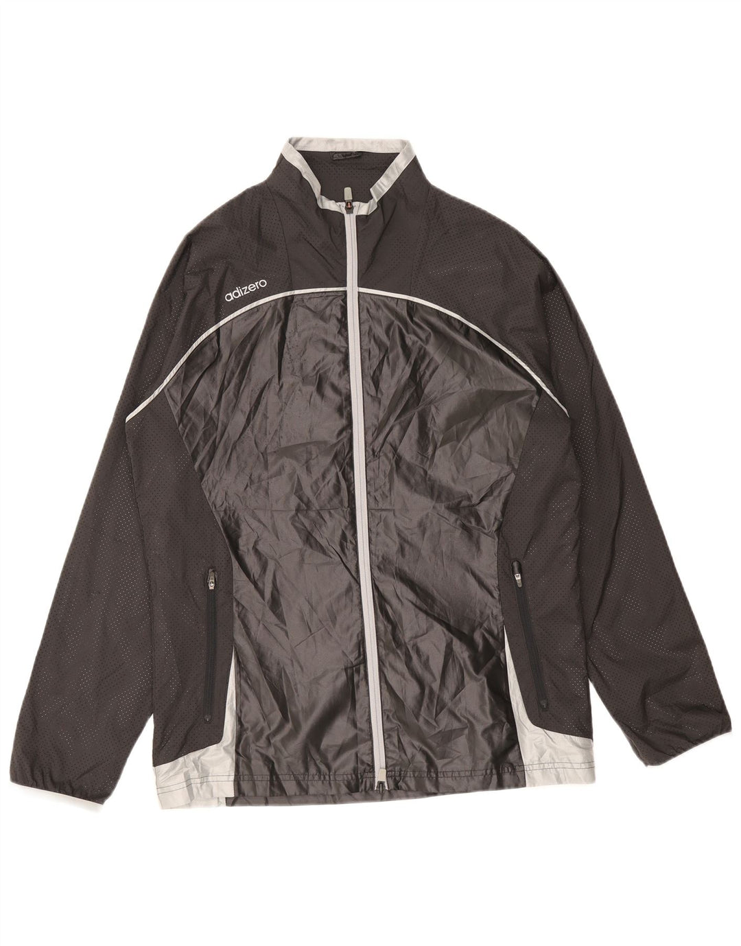 Adidas Ανδρικό μπουφάν βροχής UK 42 XL Μαύρο Colourblock Πολυεστέρας