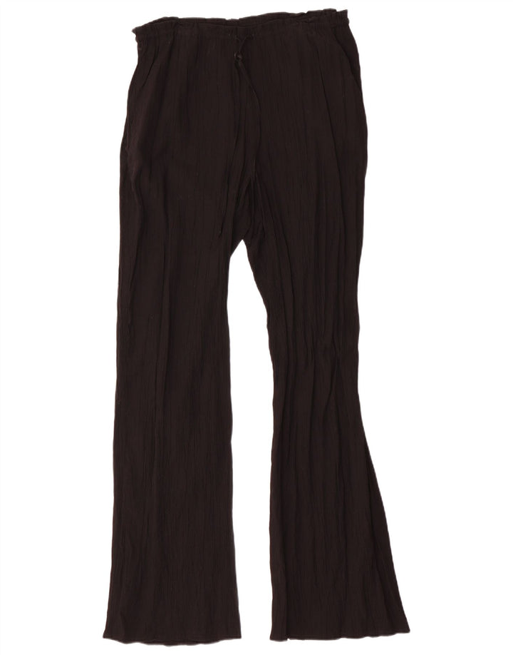 Zara Γυναικείο Flare Casual Παντελόνι Medium W32 L32 Μαύρο βισκόζη