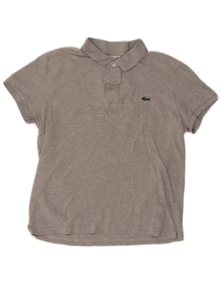 Lacoste Ανδρικό πουκάμισο Polo Slim Fit Μέγεθος 4 Μεσαίο γκρι βαμβακερό
