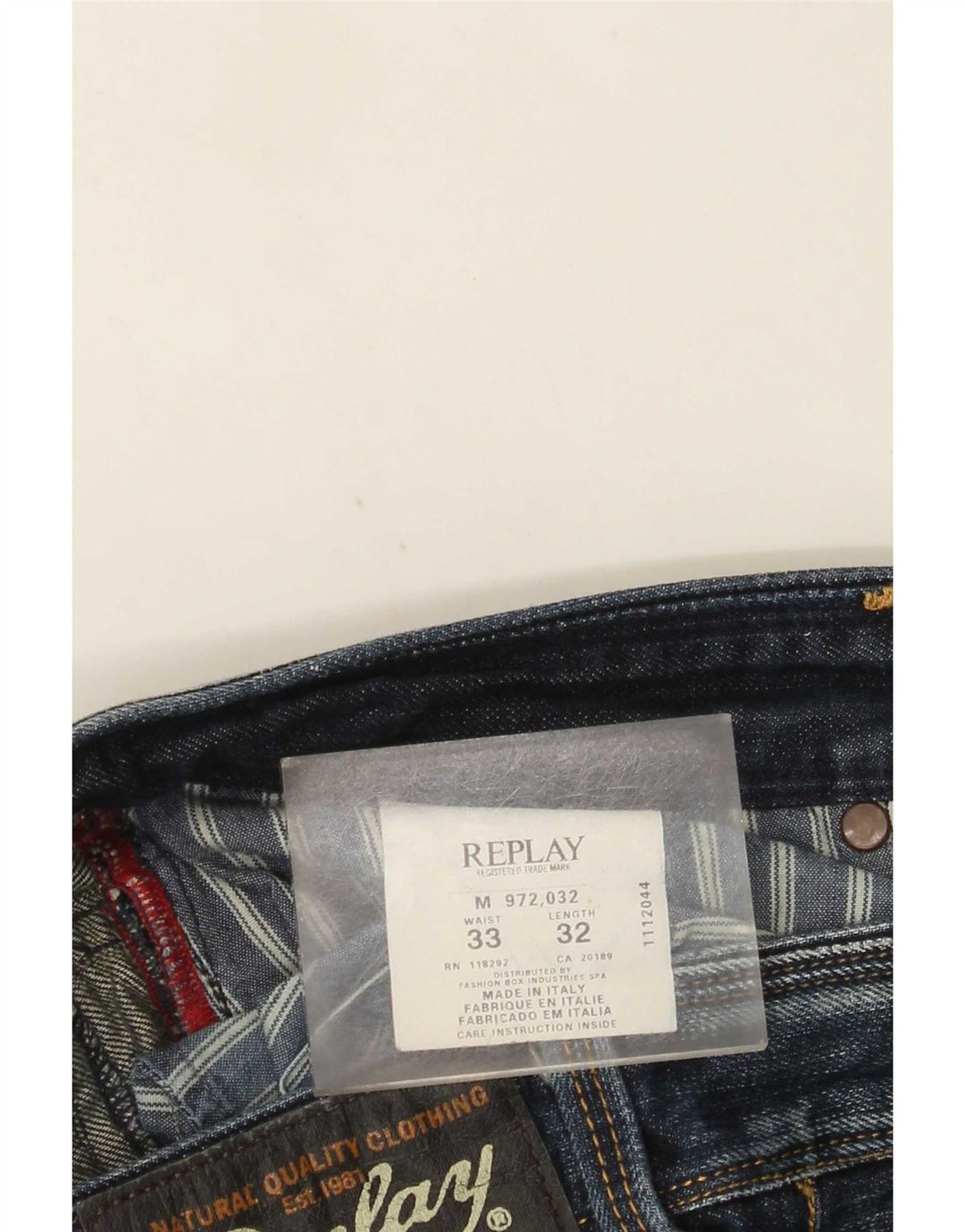 Replay Ανδρικό Lenaldo Straight Jeans W33 L32 Blue