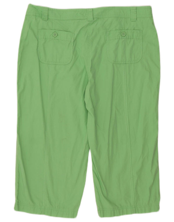 Marks & Spencer Γυναικεία βερμούδα UK 18 XL W38 Πράσινο βαμβακερό