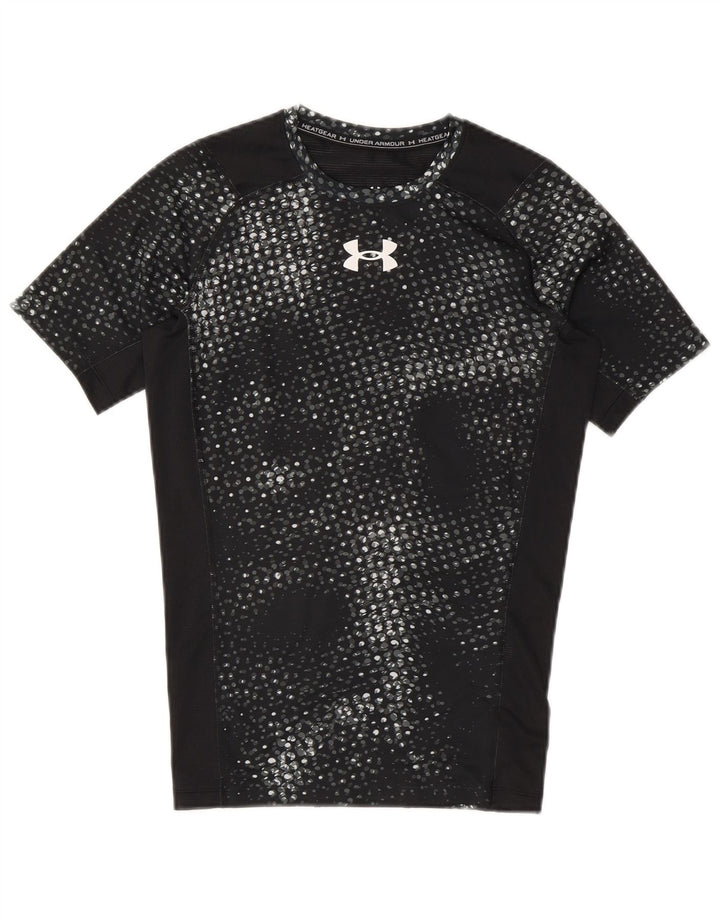 Under Armour Γυναικείο γραφικό T-Shirt Top UK 12 Medium Black Polyester
