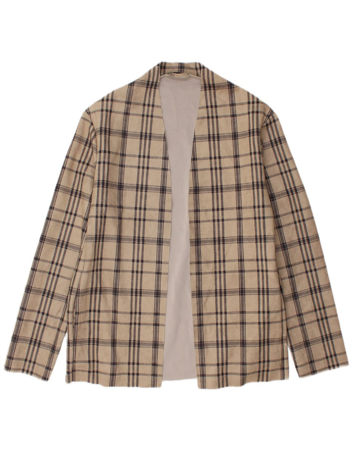 Ανδρικό μπουφάν ZARA Ανδρικό σακάκι UK 40 Large Beige Check Polyester