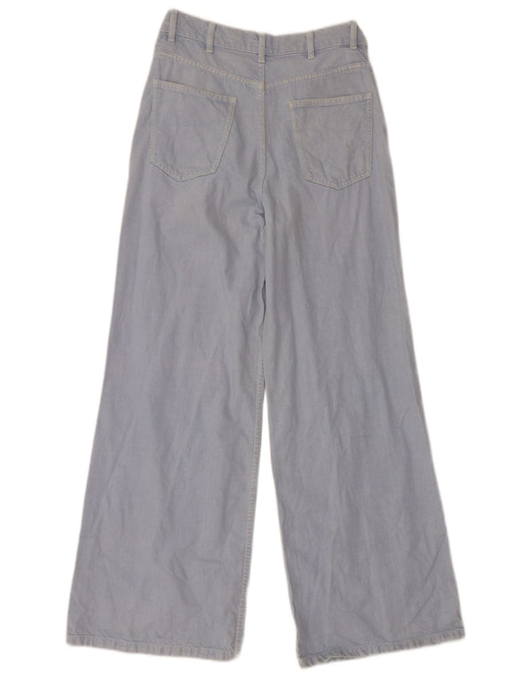 Zara Γυναικείο Ψηλόμεσο Φαρδύ Τζιν EU 40 Medium W30 L30 Μπλε