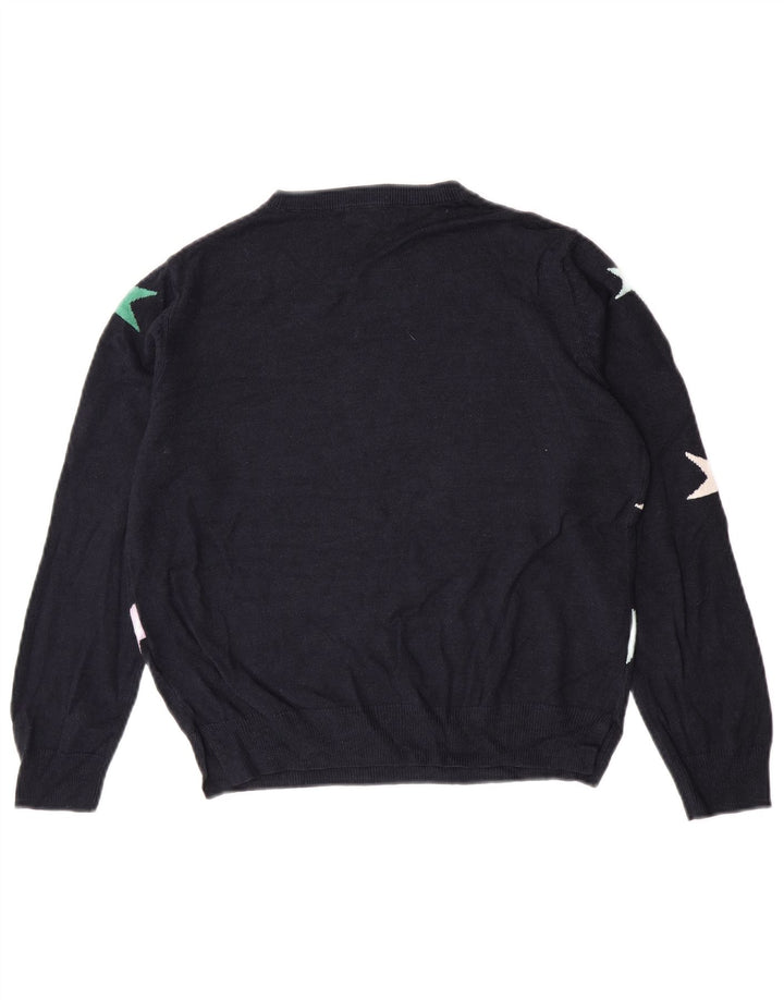 Marks & Spencer Γυναικείο πουλόβερ με λαιμόκοψη UK 12 Medium Navy Blue