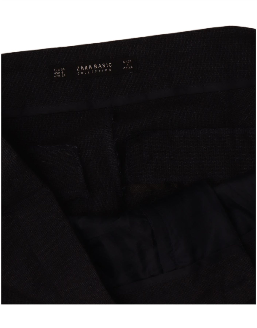 Zara Γυναικείο Slim Suit Παντελόνι EU 38 Small W28 L27 Grey