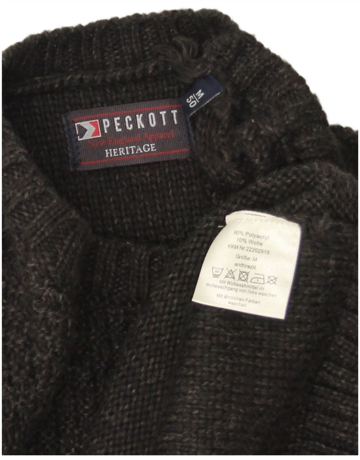 Ανδρικό πουλόβερ Peckott Heritage Crew Neck Jumper Medium Grey Polyacrylic