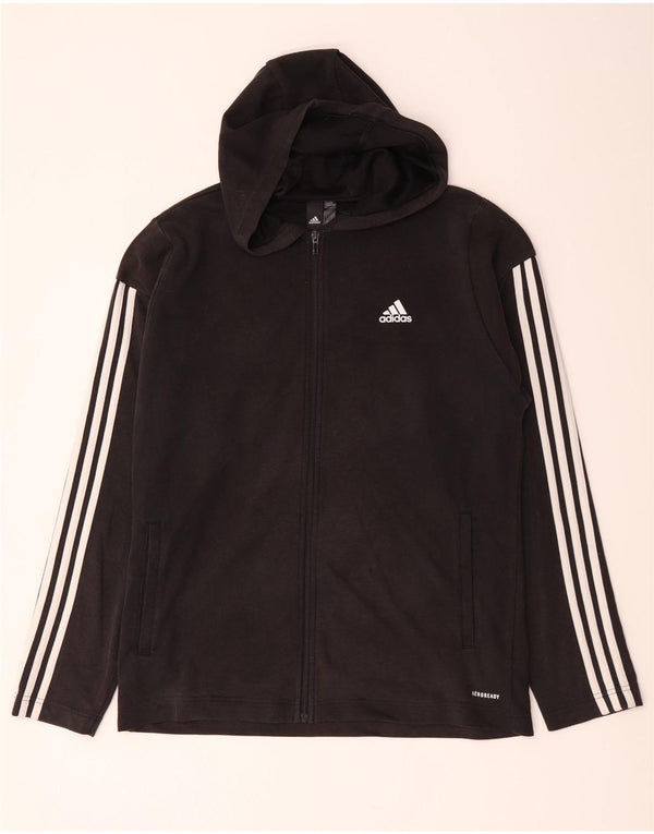 Adidas Ανδρικό πουλόβερ Aeroready με φερμουάρ, μαύρο βαμβακερό