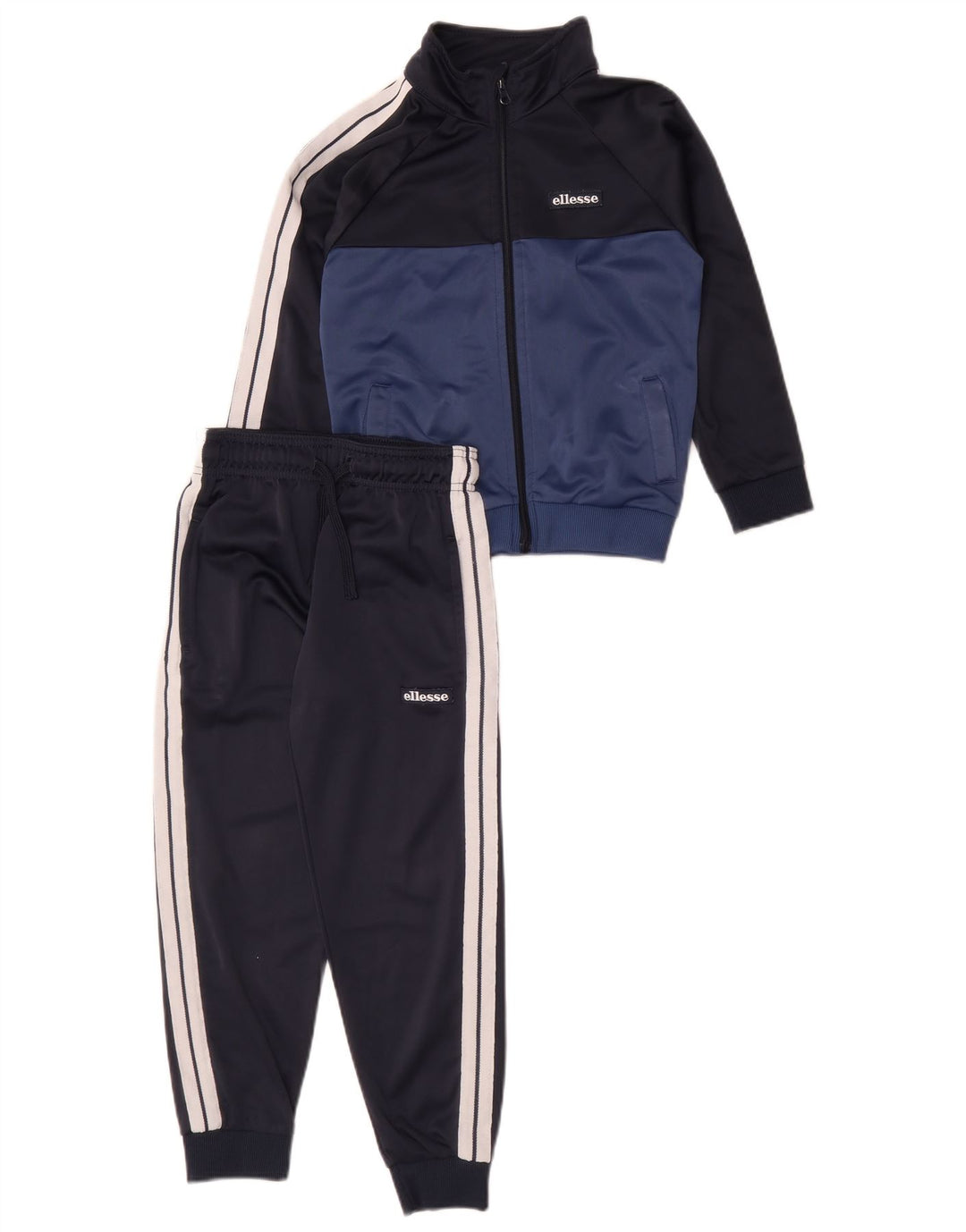 Ellesse Boys Full αθλητική φόρμα 6-7 ετών Navy Blue Colorblock Polyester