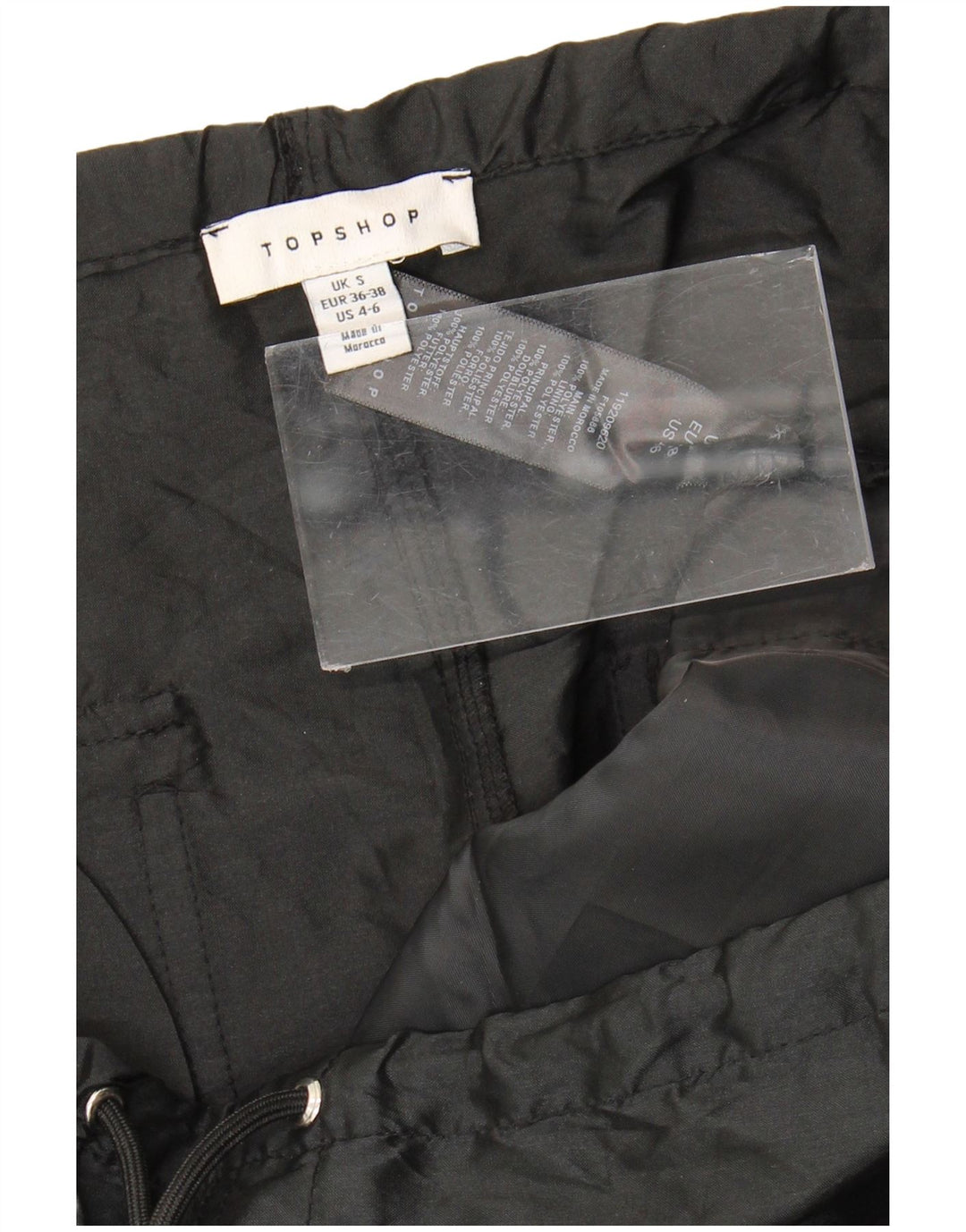 Γυναικεία αθλητική φόρμα Topshop Παντελόνι UK 10 Small Black Polyester