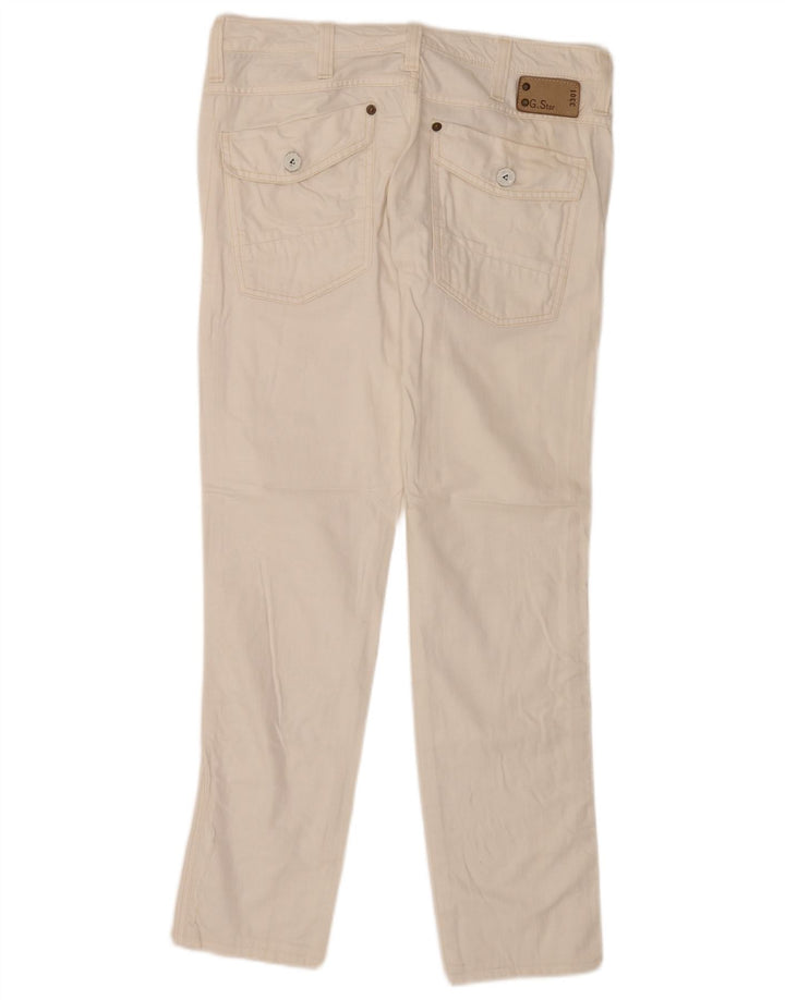 G-Star Γυναικείο Slim Jeans W31 L34 Λευκό βαμβακερό