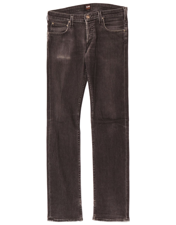 Lee Mens Slim Jeans W31 L34 Μαύρο βαμβακερό