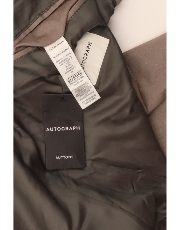 Ανδρικό παλτό Marks & Spencer Autograph UK 36 Small Beige Cotton