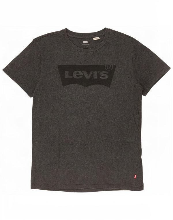 Ανδρικό γραφικό μπλουζάκι Levi's Top Small Grey Flecked Cotton