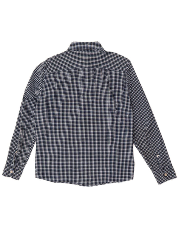 Ανδρικό πουκάμισο Hollister Small Navy Blue Gingham Cotton