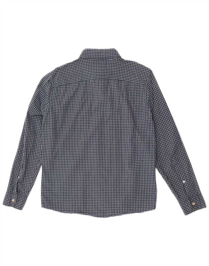 Ανδρικό πουκάμισο Hollister Small Navy Blue Gingham Cotton