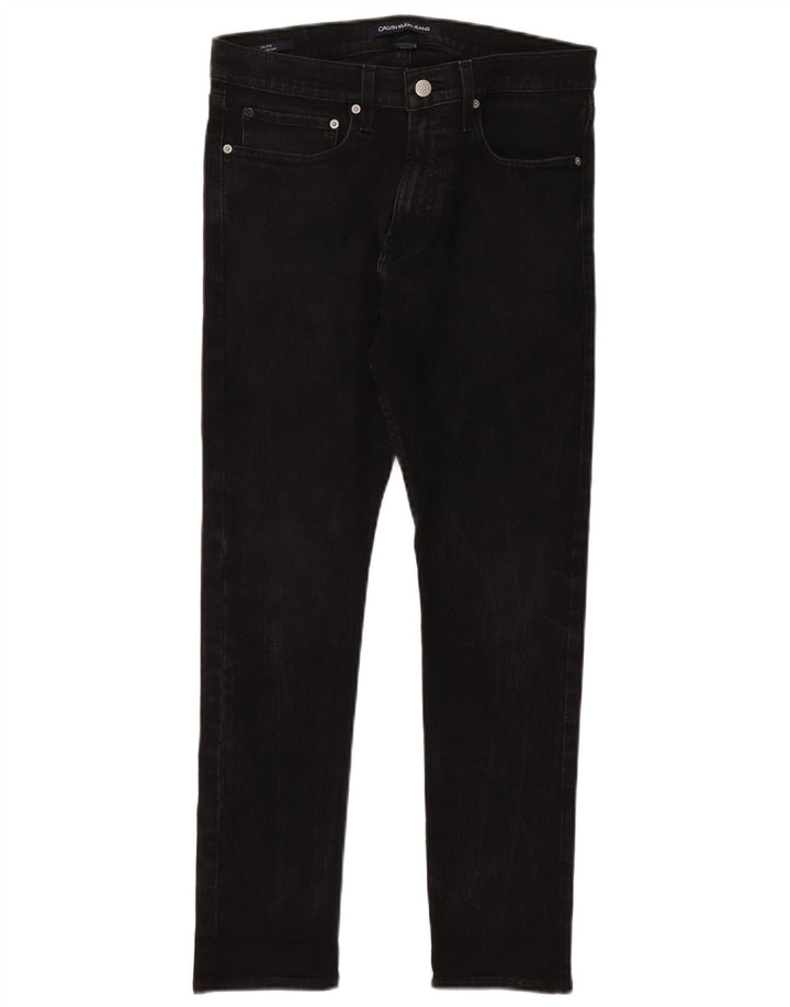 CALVIN KLEIN Ανδρικό Moulante Skinny Jeans W31 L30 Γκρι βαμβακερό
