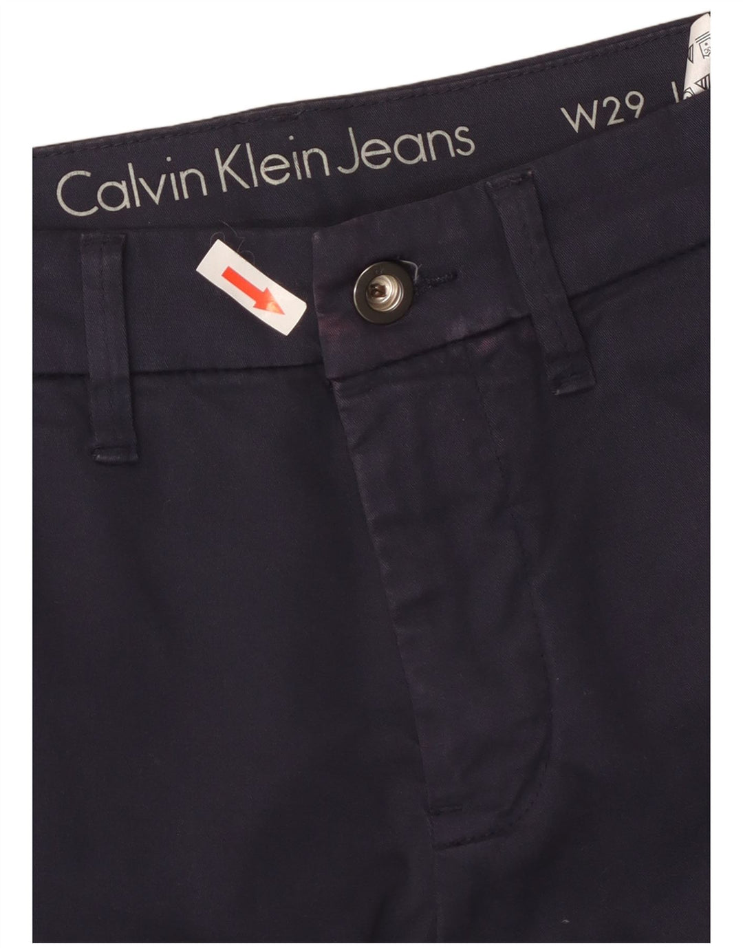 Calvin Klein Ανδρικό Slim παντελόνι Chino W29 L34 Navy Blue Cotton