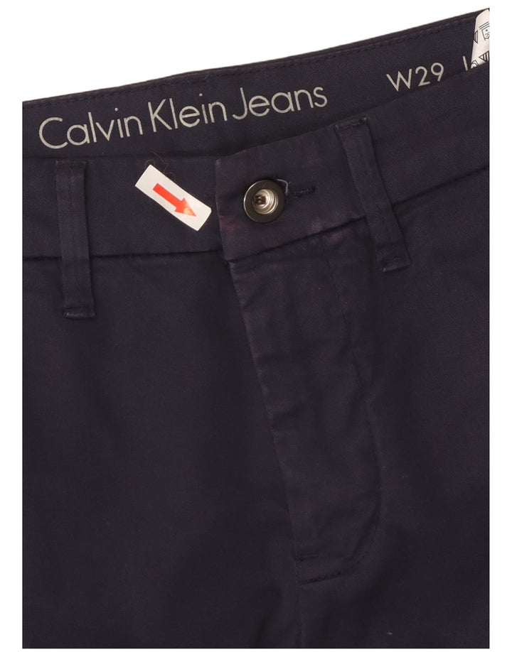 Calvin Klein Ανδρικό Slim παντελόνι Chino W29 L34 Navy Blue Cotton