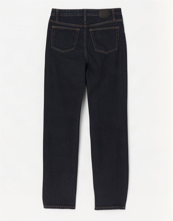 Massimo Dutti γυναικεία ψηλόμεσα ίσια τζιν EU 34 2XS W24 L29 Navy Blue