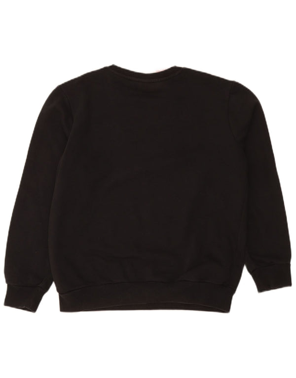 Γραφικό Φούτερ Adidas Boys Jumper 13-14 ετών Μαύρο βαμβακερό