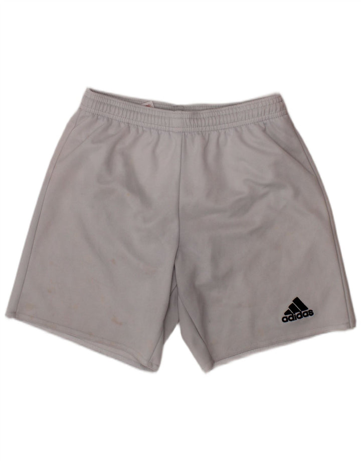 Αθλητικό σορτς ADIDAS Boys Climalite 9-10 ετών Λευκός Πολυεστέρας