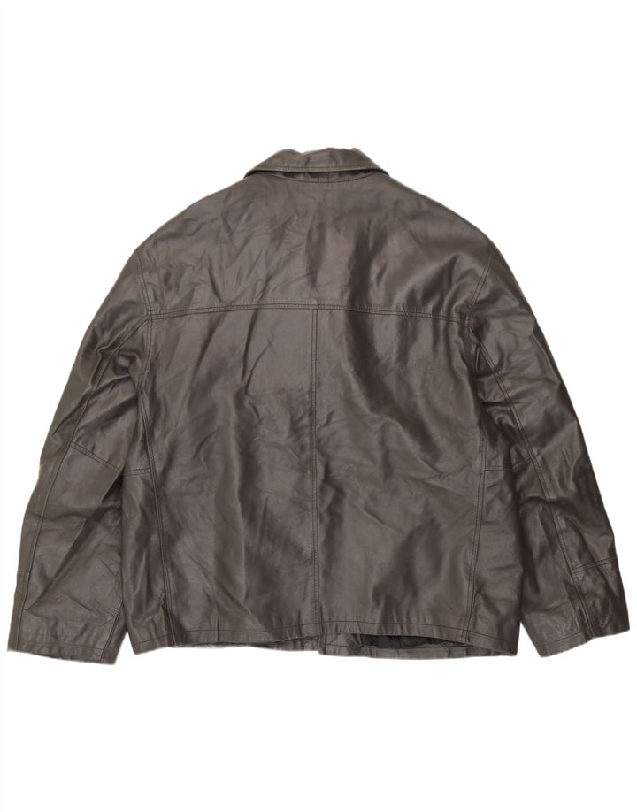 Ανδρικό δερμάτινο μπουφάν Conbipel IT 52 Large Grey Leather