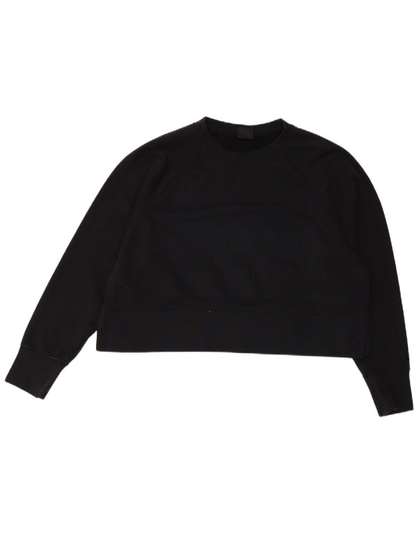 Γυναικείο γραφικό υπερμεγέθη φούτερ Nike Dri Fit Jumper UK 14 Medium Black