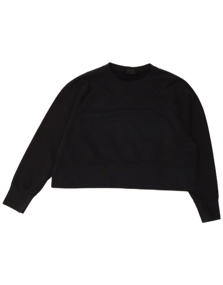 Γυναικείο γραφικό υπερμεγέθη φούτερ Nike Dri Fit Jumper UK 14 Medium Black