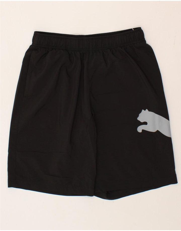 PUMA Mens Graphic Sport Shorts Medium Black Polyester Vintage Puma and Second-Hand Puma from Messina Hembry 
