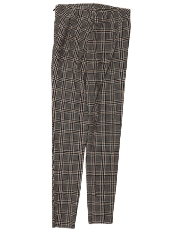 Zara Γυναικείο Κολάν UK 14 Medium Grey Houndstooth Viscose