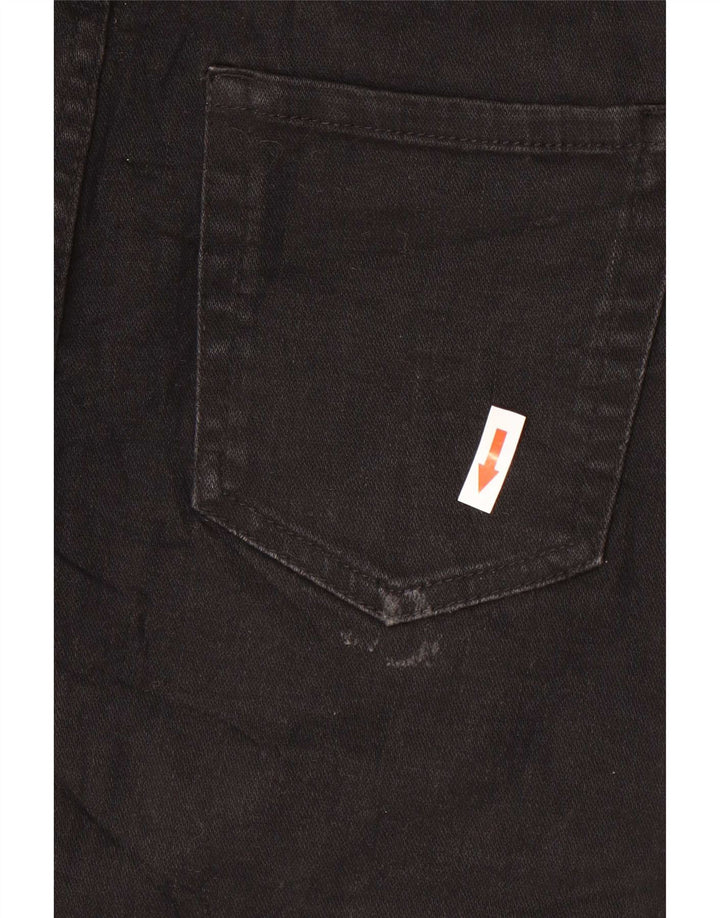 Zara Γυναικεία Μίνι Τζιν Φούστα Μεσαία W28 Μαύρη