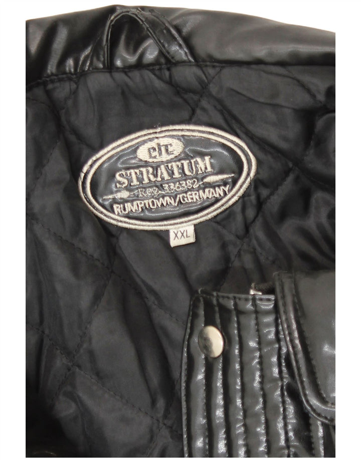 Vintage Ανδρικό Bomber Jacket UK 44 2XL Μαύρο