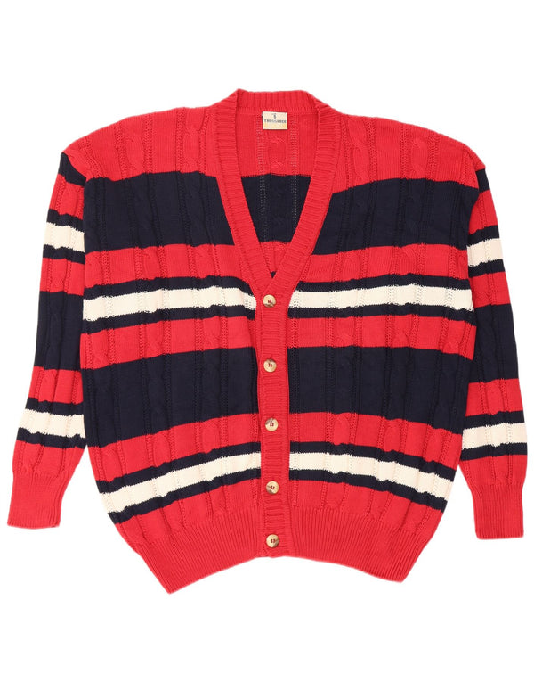 Ανδρικό πουλόβερ ζακέτα Trussardi IT 50 Medium Navy Blue Colourblock