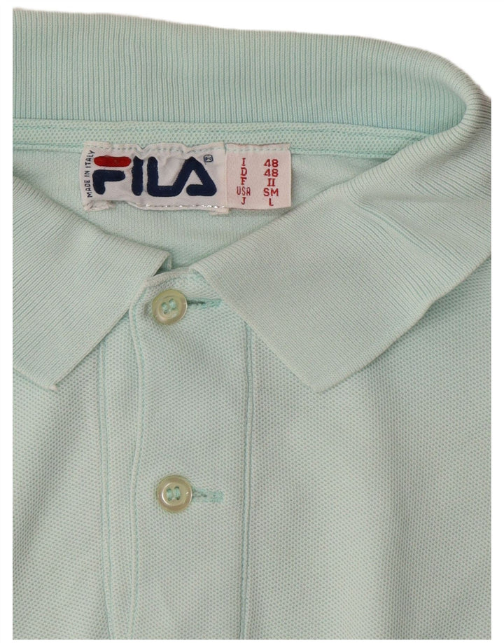 Ανδρικό μπλουζάκι πόλο FILA IT 48 Medium Blue