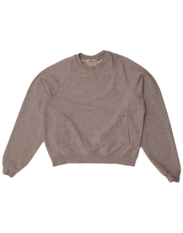 Zara Γυναικείο Φούτερ μεγάλου μεγέθους Jumper UK 14 Μεσαίο γκρι βαμβακερό