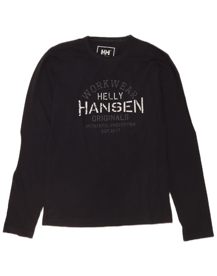 Helly Hansen Ανδρικό γραφικό μπλουζάκι μακρυμάνικο μικρό μαύρο