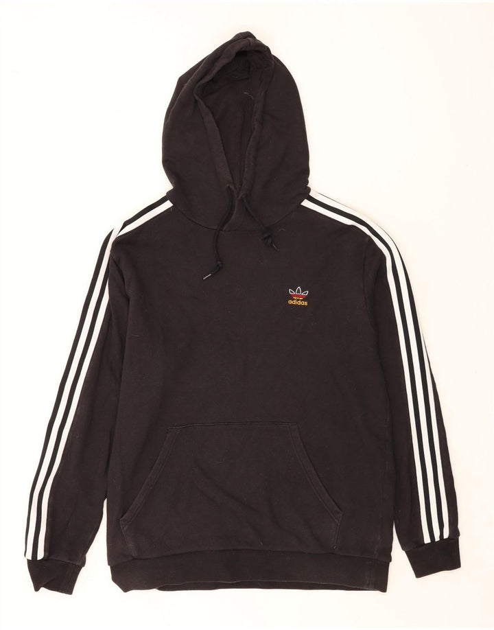 Adidas Ανδρικό Hoodie Jumper Μεγάλο Μαύρο Βαμβακερό