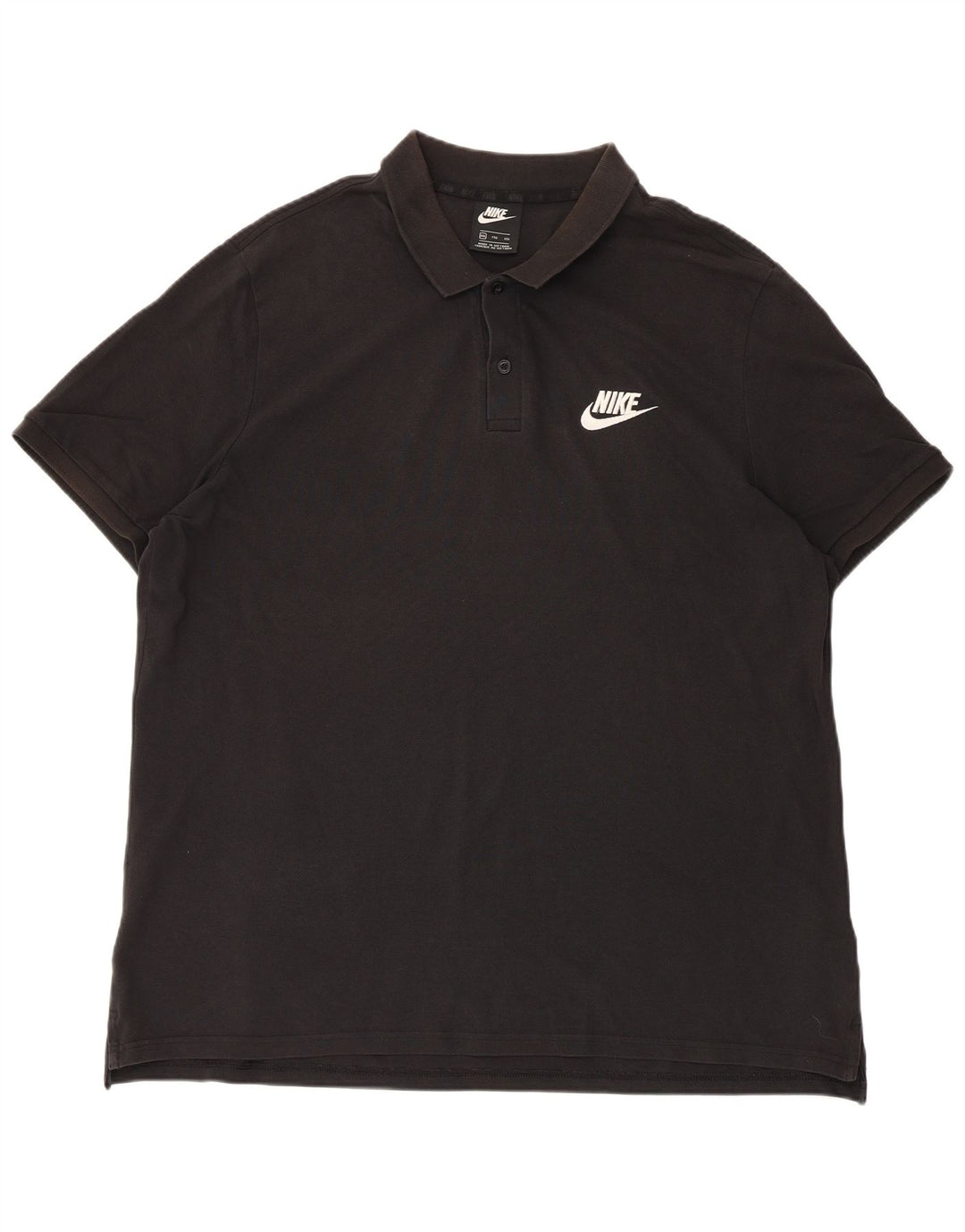 Ανδρικό μπλουζάκι πόλο Nike 2XL μαύρο βαμβακερό