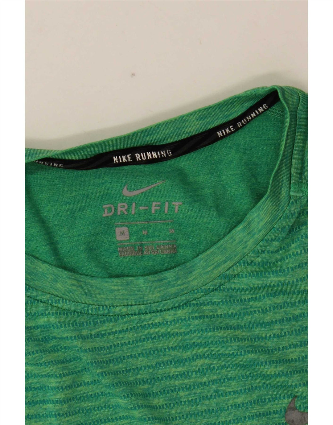 Ανδρικό μπλουζάκι Nike Dri Fit Μπλουζάκι με μεσαίο πράσινο ριγέ