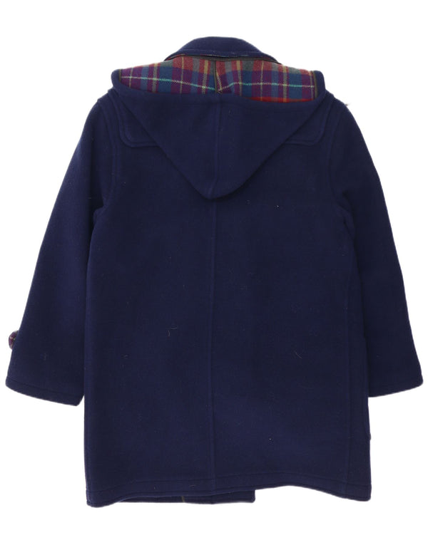 Vintage Ανδρικό παλτό Duffle με κουκούλα UK 42 XL Navy Blue