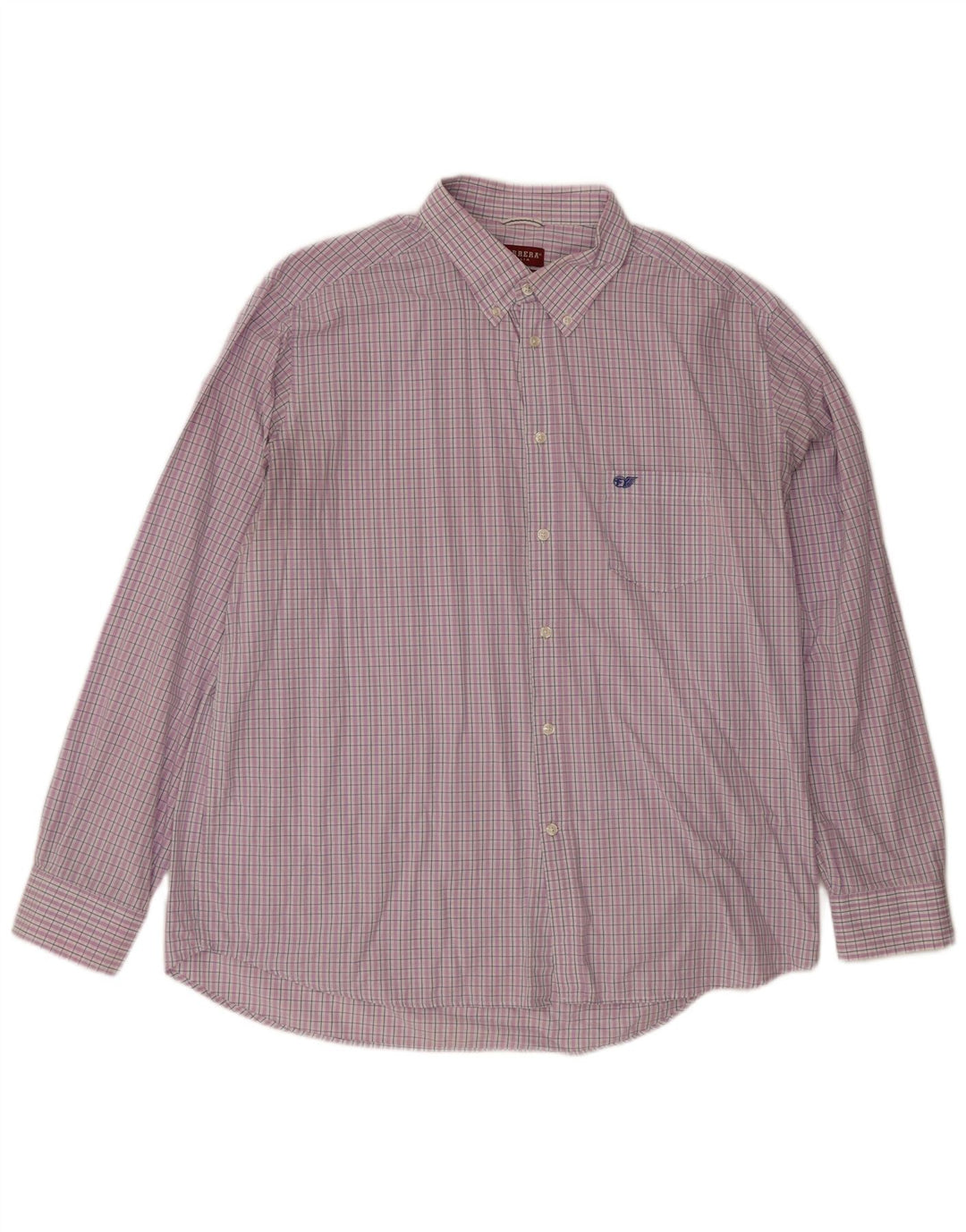 Ανδρικό πουκάμισο Carrera Regular Fit 3XL Μωβ καρό βαμβακερό