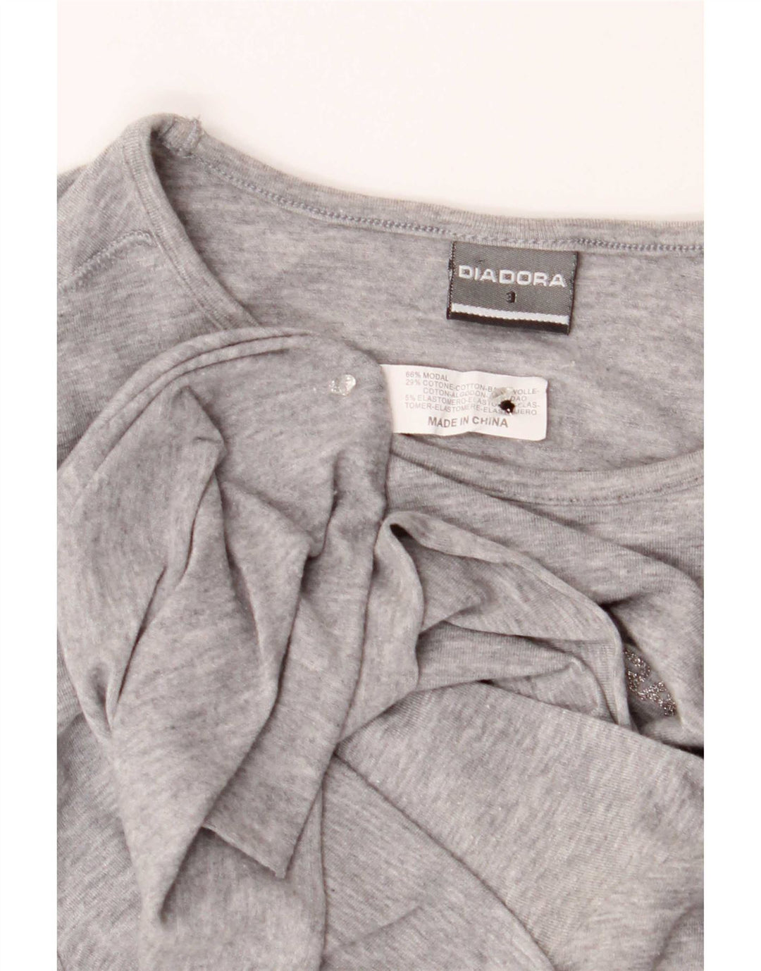 Diadora Γυναικείο T-Shirt Top US 3 Small Grey Modal