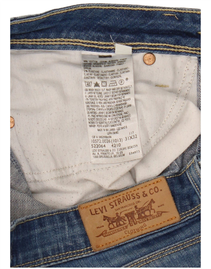 LEVI'S Womens 572 Bootcut Jeans W31 L32 Blue Cotton