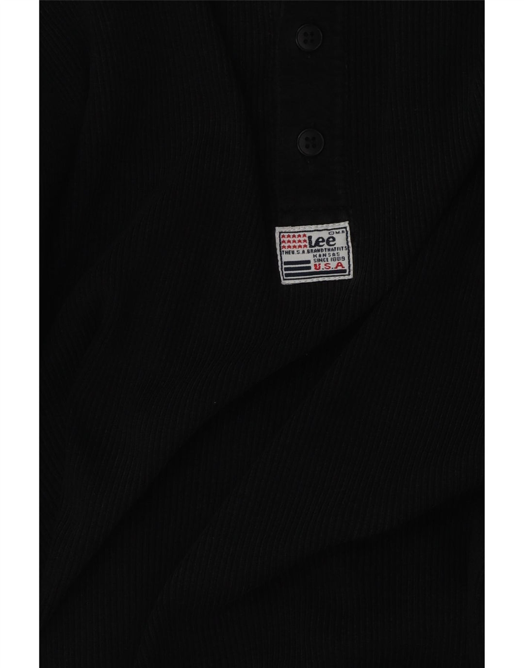 Ανδρικό τοπ LEE μακρυμάνικο μεσαίο μαύρο
