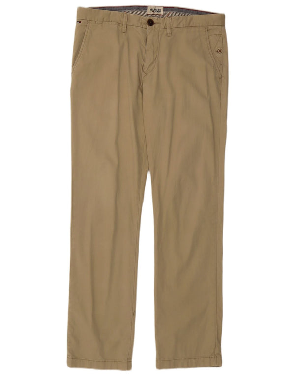 Tommy Hilfiger Ανδρικό ίσιο παντελόνι Chino W32 L32 Μπεζ βαμβακερό