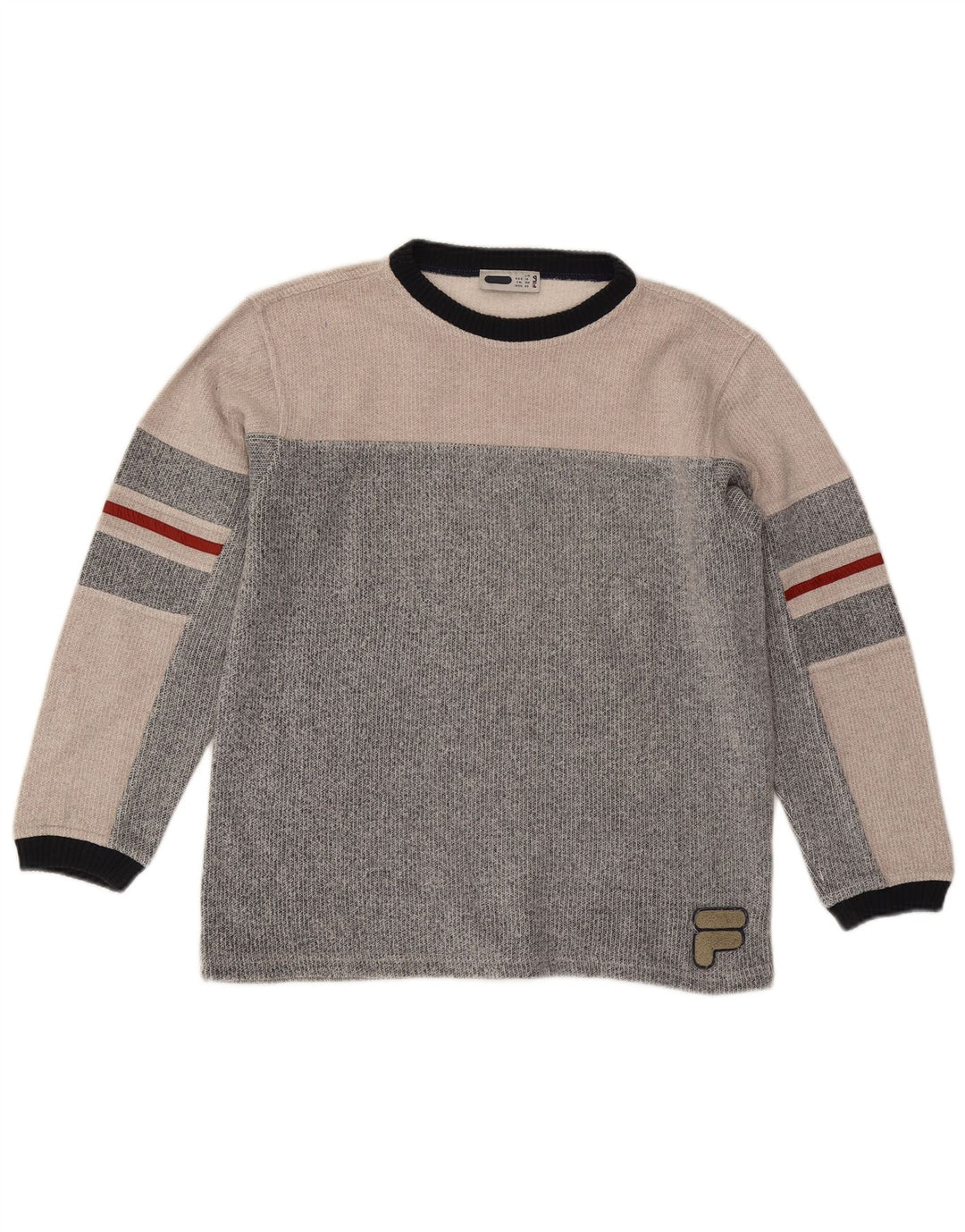 Φούτερ Fila Boys Jumper 13-14 Years Large Grey Colourblock