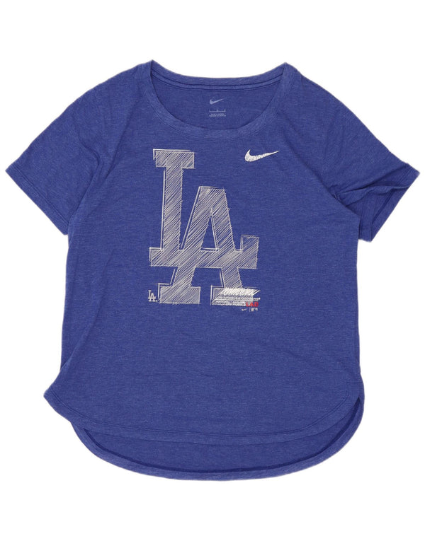 Nike Womens Los Angeles Dodgers Graphic T-Shirt Top UK 14 Large Blue